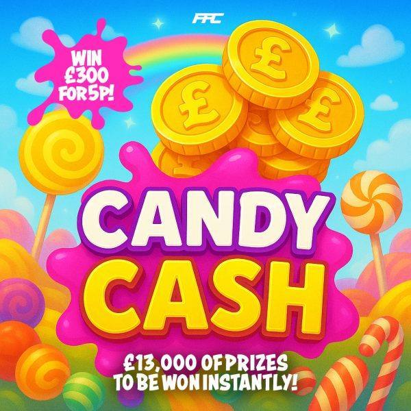 Candy Cash - £13,000 Of Prizes To Be Won Instantly!